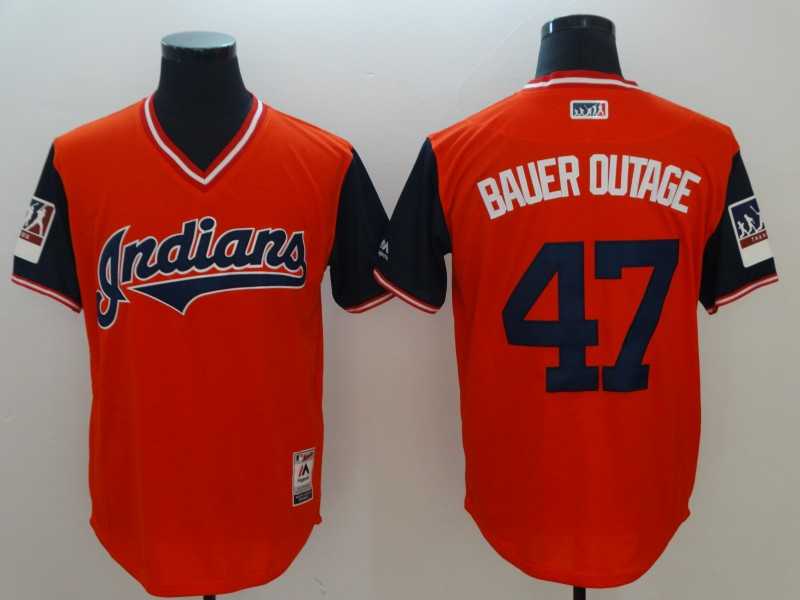 Indians 47 Trevor Bauer Bauer Outage Orange 2018 Players Weekend Authentic Team Jersey,We sell and wholesale Indians 47 Trevor Bauer Bauer Outage Orange 2018 Players Weekend Authentic Team Jersey on line form chian!